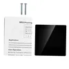 A thermostat, instruction manual, and two screws are arranged on a white background. Produktbild-Vorschau