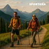 SPORTANA® Wanderstöcke Teleskop Aufsätze Gummipuffer Nordic Produktbild-Vorschau 5