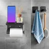 Selbstklebender Toilettenpapierhalter mit Ablage, Produktbild-Vorschau 6
