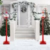 COSTWAY Luci di Natale 173cm lanterna di Natale rossa con Anteprima dell’immagine prodotto 9
