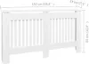 Osłona grzejnika MDF Osłona grzejnika 152 cm, biała Podgląd zdjęcia produktu 6