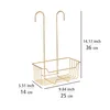 WENKO Shower Caddy Milo Shelf Scaffale appeso Oro in Anteprima dell’immagine prodotto 4