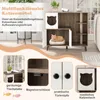 COSTWAY skříňka pro kočky 100x51x91 cm s 5 kovovými Náhled obrázku produktu 5