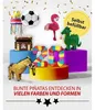 Regenbogen Pinata bunt 58 x37cm Kinder Partyspiel Produktbild-Vorschau 5