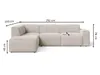 GrainGold Ecksofa U-Form Rechts Belluno - Ecksofa mit Produktbild-Vorschau 5