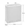 SVITA TM2X30 Poubelle à pédale 60 litres Poubelle design Voir les images du produit 5