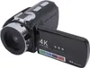 A black digital camcorder with its screen open, shown at an angle against a white background. Produktbild-Vorschau
