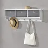 Wandgarderobe Horsens 100x20x30cm mit 3 Aufbewahrungsboxen Produktbild-Vorschau 1