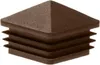 LogistSystem Zierstopfen 80x80 mm - Quadratstopfen Braun - Produktbild-Vorschau 2