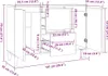 vidaXL Příborník betonový šedý 103,5x35x70 cm odvozený Náhled obrázku produktu 7