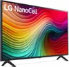 A side view of an LG NanoCell smart TV with a colorful abstract display. Náhled obrázku produktu