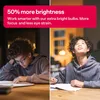 Split image showing a boy studying in dim light on the left and brighter light on the right. Produktbild-Vorschau