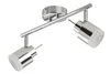 A chrome finished LED ceiling spotlight with two adjustable heads, shown against a white background. Produktbild-Vorschau