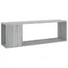 vidaXL Armoire TV Gris Sonoma 100x24x32 cm Bois composite - Voir les images du produit 3