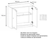 Vladon Sideboard Logan,  Germany, Kommode mit 2 Türen, Produktbild-Vorschau 7