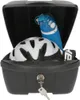 A black storage box with a white helmet and a blue water bottle inside. Náhľad obrázku produktu