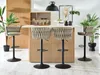 Designová barová židle KRISMAR - béžová / černá Náhled obrázku produktu 8