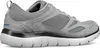 Side view of a gray Skechers sneaker. Produktbild-Vorschau