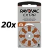 20x Rayovac Extra Advanced P312 PR41 Hörgerätebatterien 6er Produktbild-Vorschau 1