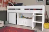 Lit combiné pour enfants avec détails blancs 90 x 200 cm – Voir les images du produit 6