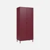 sweeek - Garderobe mit Holzdekor und Metall 2 Regale und 1 Produktbild-Vorschau 1