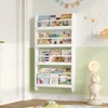 Półka na książki dla dzieci, 111 cm, biała, 4-poziomowa, Podgląd zdjęcia produktu 7