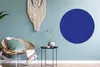 MuchoWow® Rundes Wandbild - Runde Bilder Blau - Einfarbig - Produktbild-Vorschau 5