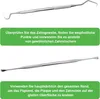 Zahnsteinentferner 2er Set Professionell, Edelstahl, Produktbild-Vorschau 3