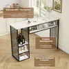 STILVORA Bartisch mit Stauraum, Stehtisch 140x40x105 cm mit Produktbild-Vorschau 8