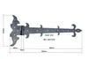 UHRIG Ladenband links Scharnier 52 cm lang,antik Beschlag Produktbild-Vorschau 2