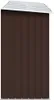 vidaXL Brennholzlager Verzinkter Stahl 330x84x152 cm Braun Produktbild-Vorschau 3