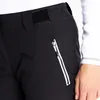 A close-up view of the waist and pocket area of black pants, showing a zipper detail. Produktbild-Vorschau