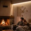 Orologio da parete in legno Lamele 100cm FlexiStyle z230 d Anteprima dell’immagine prodotto 2