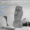 ECD Germany Moai Figur Rapa Nui Kopf 53,5 cm hoch, Grau, Produktbild-Vorschau 2
