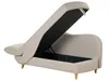 BELIANI Chaiselongue Linksseitig Beige Leinenoptik mit Produktbild-Vorschau 6