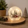 formano LED Deko-Kugel Winterhaus 12 cm Glas Timer Produktbild-Vorschau 11