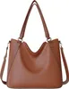 Damen Vegane Shopper Tasche Hobo Bag Umhänge Tasche  30672 Produktbild-Vorschau 1
