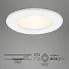 LED vstavané svietidlá ultraploché sada 3 ks 6 W IP44 biela Náhľad obrázku produktu 3