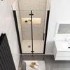 Duschspa 120x195cm Schwarz Nischentür Falttür Pendeltür Produktbild-Vorschau 2