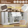MODFU Dressoir met werkblad, commode in landelijke stijl Productafbeelding-voorbeeld 4