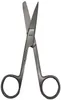 Ergonomische Linkshänder-Schere 14,5 cm mit spitz/stumpfer Schneide aus rostfreiem Edelstahl. Produktbild-Vorschau
