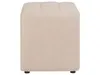 BELIANI Pouf Hocker Beige Bouclé-Stoffbezug Gesteppt Produktbild-Vorschau 5