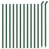 vidaXL Maschendrahtzaun mit Bodenflansch Grün 1,1x25 m Produktbild-Vorschau 3