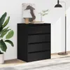 vidaXL Komoda černá 60x41x76 cm materiál na bázi dřeva Náhled obrázku produktu 3