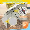 Ombrellone da spiaggia Izrielar 210 cm con protezione UV Anteprima dell’immagine prodotto 6