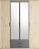 Kleiderschrank HARPER BELLAC BHT 159x197x54 cm braun Produktbild-Vorschau 7