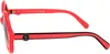 Stylische Damen-Sonnenbrille mit roten Kontrastdetails und Produktbild-Vorschau 6