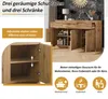 MODFU Sideboard Holz,Kommode mit 3 Türen und 3 Produktbild-Vorschau 8