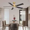 ZELURXX Deckenventilator mit LED Licht, 52 Zoll, Schwarz Produktbild-Vorschau 4