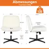 Bürostuhl Ohne Armlehne, Teddysamt und Bequemes Netzgewebe Produktbild-Vorschau 7